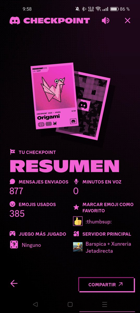 Josemagomezz's tweet image. #DiscordRecap #Discordcheckpoint