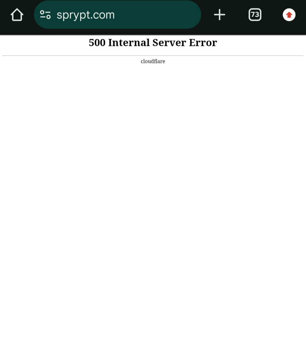 WebflowWhiz's tweet photo. Cloudflare is down #cloudflare #webflow https://t.co/skdYejn7Bg