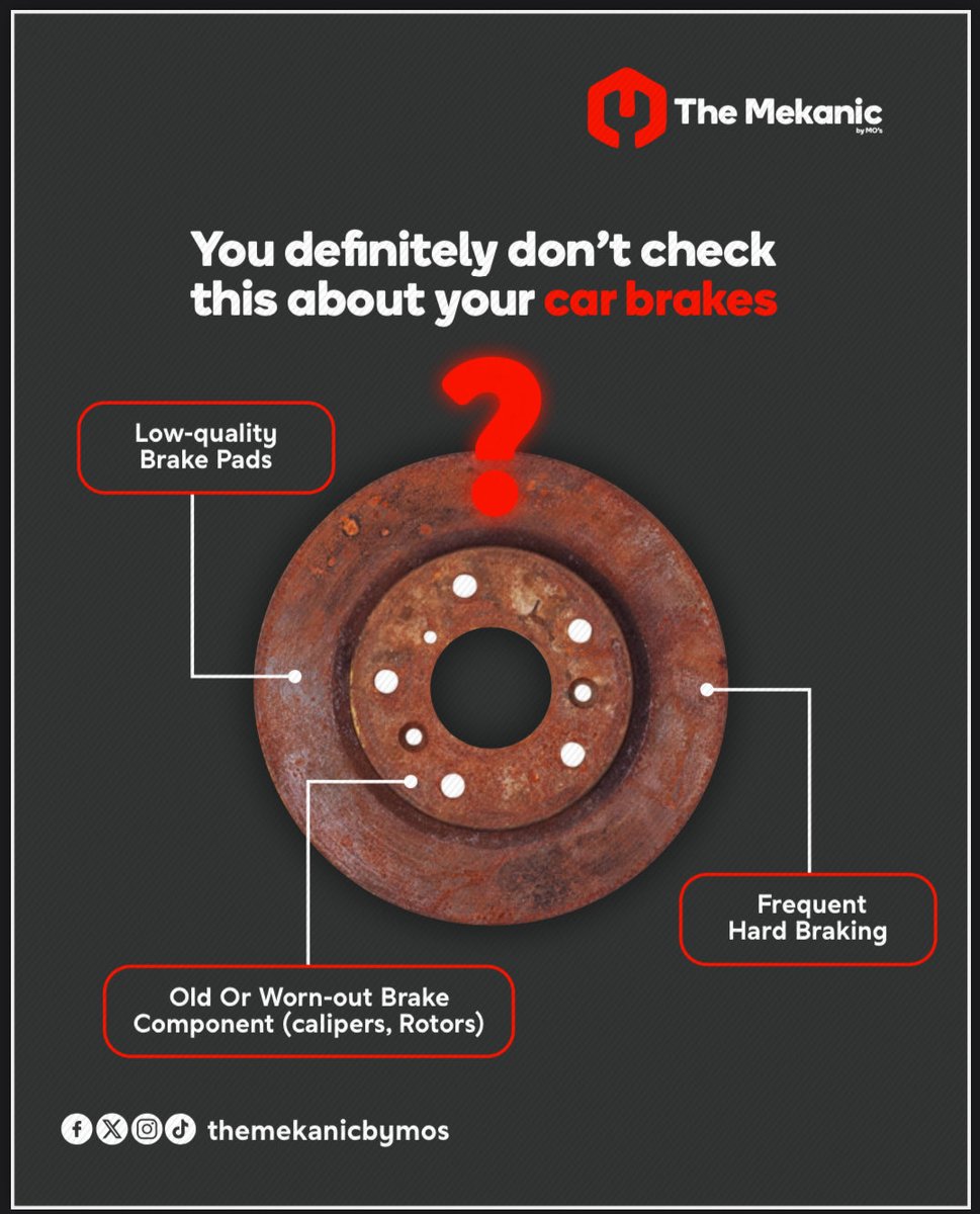 themekanicbymos's tweet photo. Cracked brake discs happen from hard braking, poor parts, or neglect. Brakes are not the place to cut corners. Inspect your discs and pads regularly. Always choose high-quality parts, incorporate a proper maintenance system and remember — safety starts with the small things. https://t.co/R3FePM8Hns