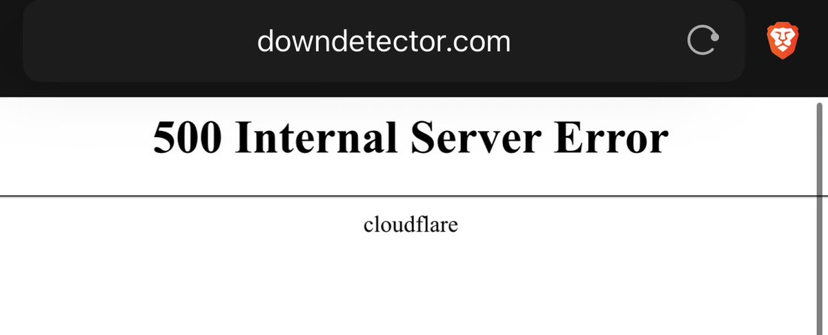 nevryk_s's tweet image. yes cloudflare is down again… and downdetector too