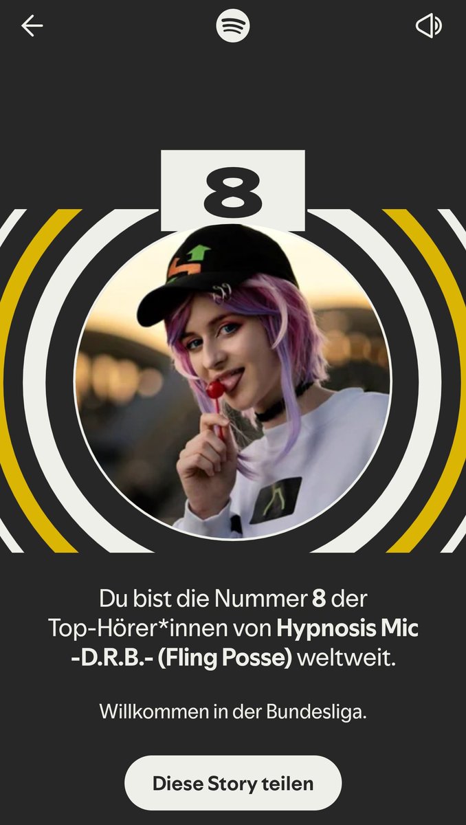 Apparently I'm top 8 of Fling Posse listeners worldwide 🍭📚🎲