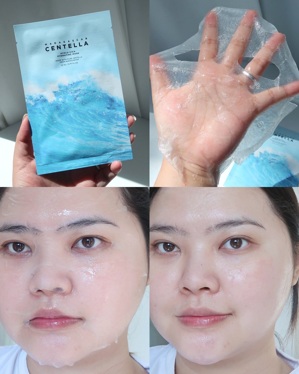 ส่วนตัวชอบซองสีฟ้า ผิวชุ่มชื้นแล้วแต่งหน้าติดทนขึ้น ผิวเนียนขึ้น ชะลอการเกิดริ้วรอยระยะยาวด้วย