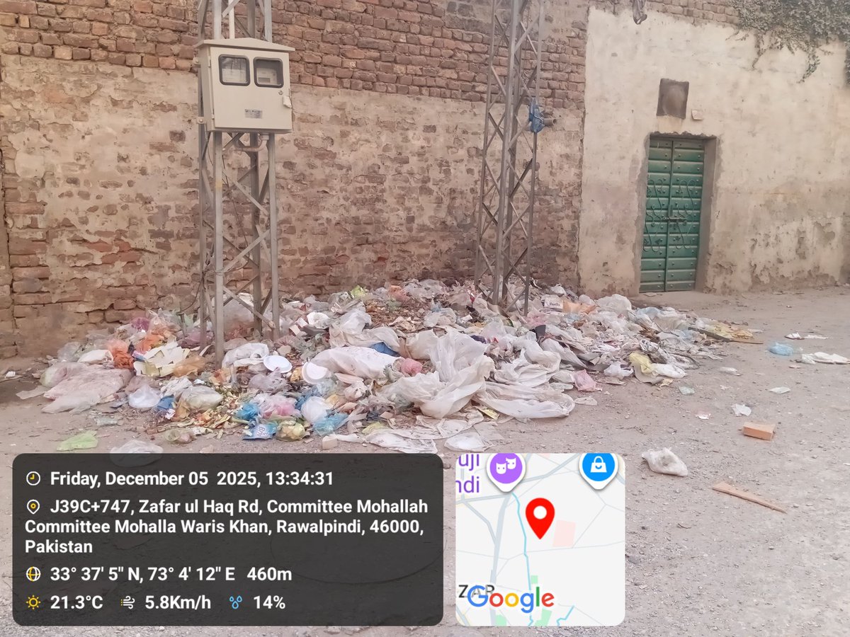 mzaheerawan's tweet photo. Rwp.UC32 has become a complete garbage dump.@rwmc10 chief sanitry insp.Sanitary Insp. AM are nowhere to be found their gross negligence is endangering public health.
Citizens demand the @CMComplaintCell @MaryamNSharif
suspend them immediately.
#UC32 #Rawalpindi #Negligence #Clean https://t.co/B4pHE8UZN7