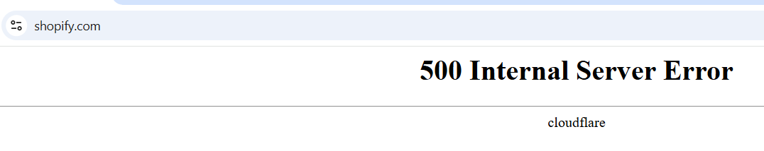 SHOPIFY down ? <a href="/Shopify/">Shopify</a>