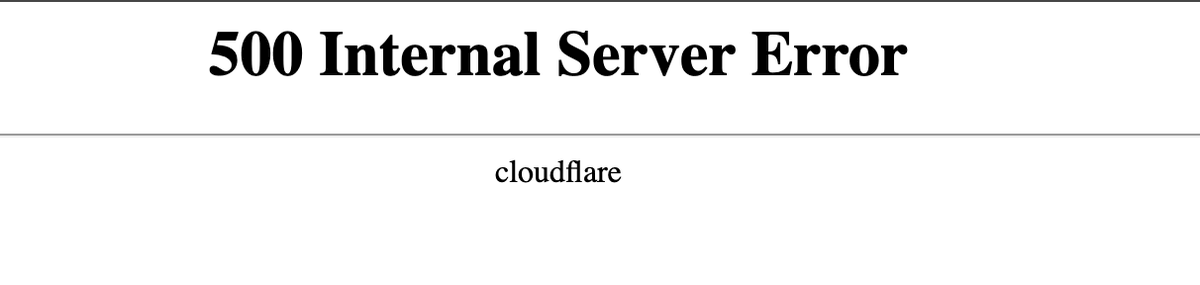 hey_yogini's tweet photo. Friday deployment gone wrong @Cloudflare? https://t.co/wbknYrDwmy