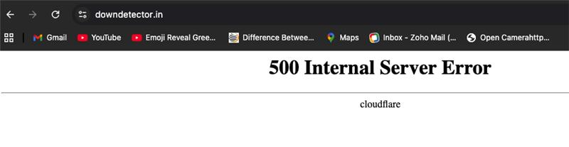 sdimuthuraman's tweet photo. When @downdetector Itself hosted in @Cloudflare how could we know the status 🫣🫠

#Cloudflaredown again https://t.co/dVAqUFuZPX