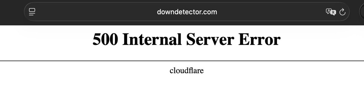RayLin's tweet image. even downdetector is down 💀