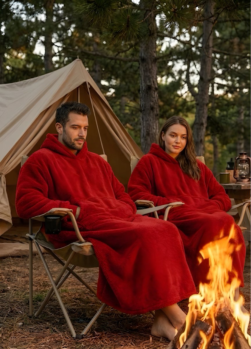 packhofficial's tweet photo. PACKHO’nun kırmızı giyilebilir battaniyesi, kamp ateşinin yanında hem enerji dolu hem de ultra konforlu bir deneyim sunar.

✔ Soğuğa karşı maksimum koruma
✔ Çiftler için ideal unisex tasarım
✔ Yumuşacık premium pelüş kumaş

#packho #kampmodu #trendyol #giyilebilirbattaniye https://t.co/sVcxCTWxWx