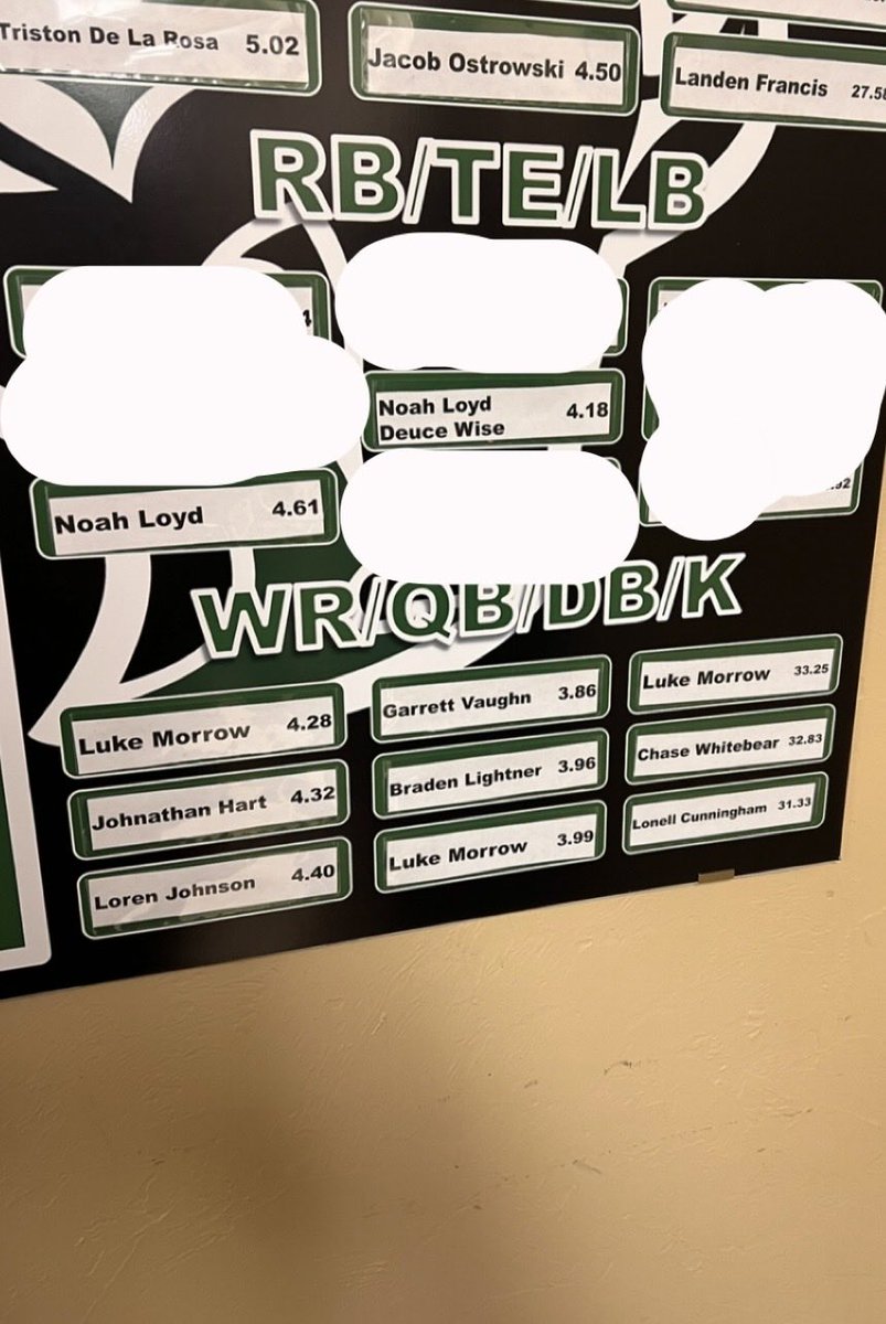 6’5” 220 
40 and 5-10-5