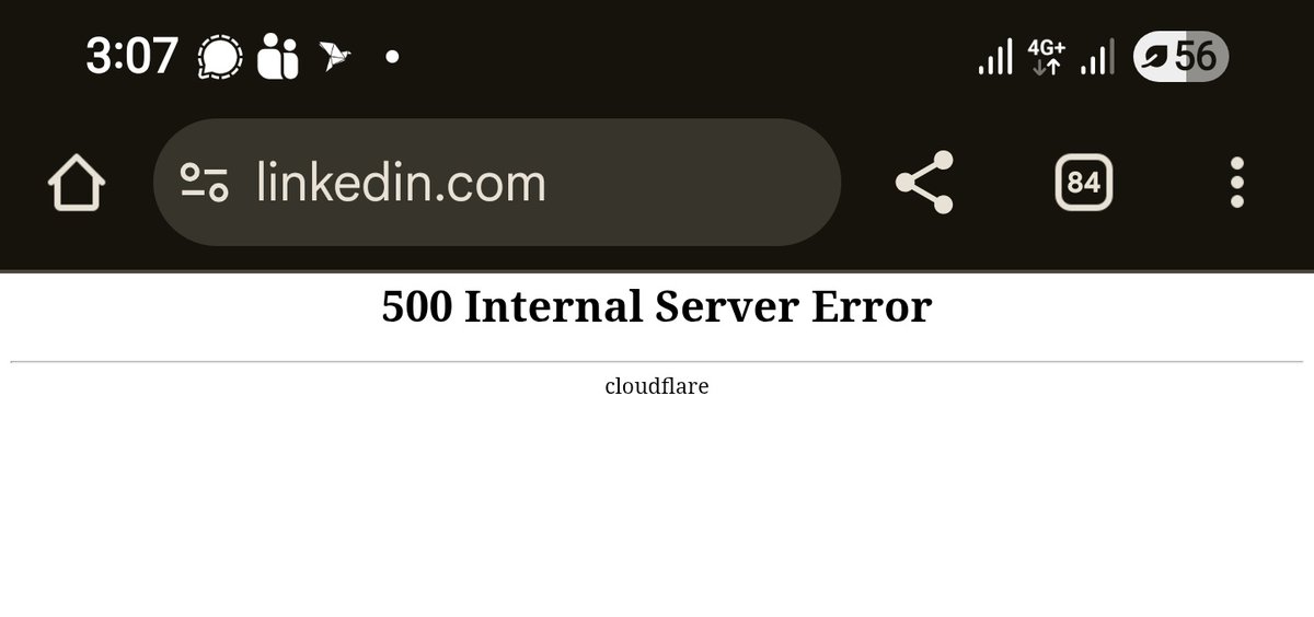 jamil_xt's tweet photo. Now, LinkedIn down!! 🙄 https://t.co/ARm7P4thDn