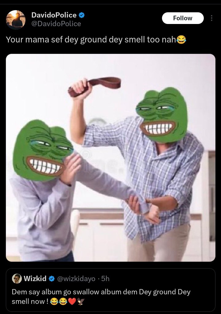 0xVik1's tweet photo. Them don start😂,
Frogido fans too useless 💔 https://t.co/boJfMNbwRH