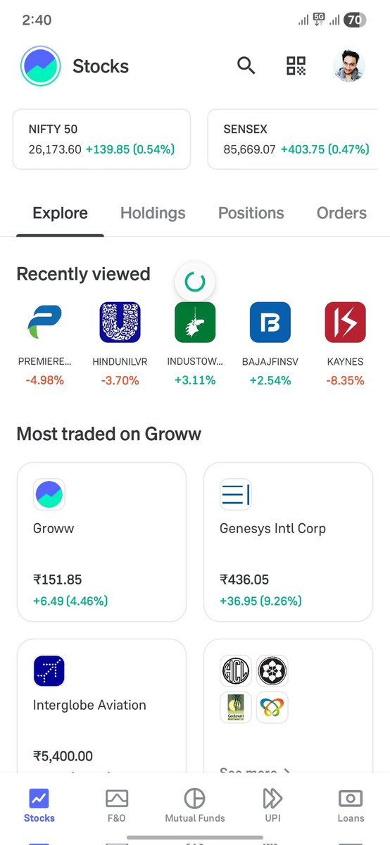 vishal_susheel's tweet photo. Prices are not loading 🥲🫨
Unable to place any trade in GROWW app!
Are you guys facing this issue?
Plz do comment!
Which broker app you are using?
#zerodha #groww #angelone #upstox #fyres #StockMarketIndia #brokers #discountbroker https://t.co/zckWcgtDrR
