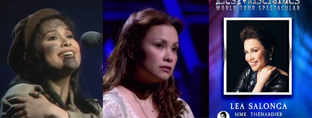 lovesjinkyung's tweet image. wdym there’s a les mis character in every lea salonga life era WHAT DO YOU MEAN