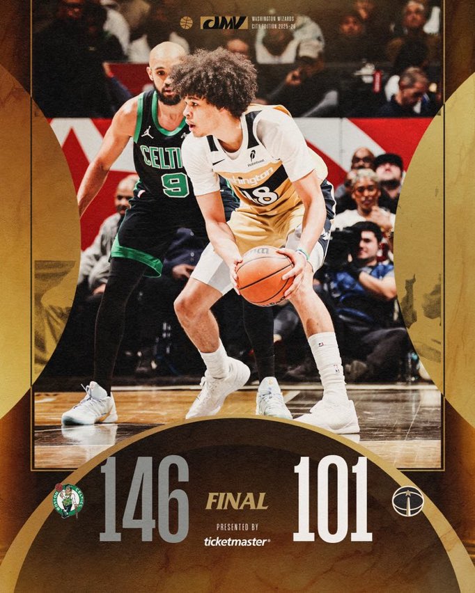 WizardsFrance's tweet photo. Défaite 146-101 des Wizards à la maison.

Gros gros match, notamment défensif : on score pas 150 points comme ça sur mes Wizards !!! Ça progresse. #builtdifferent https://t.co/dhLTnVX3dk