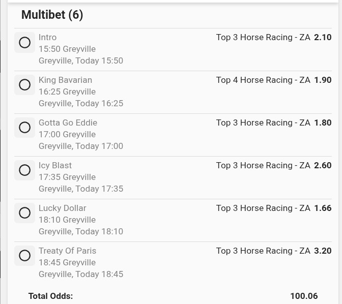 TipsZeee's tweet photo. Today's Risky Horse Racing Bet 🇿🇦🏇🏼
Code : 171A462
Odds : 100
Risk : ⚡⚡⚡ 
° remember to cut/edit/duplicate 
#betwaycodes https://t.co/3AWxldeP4d