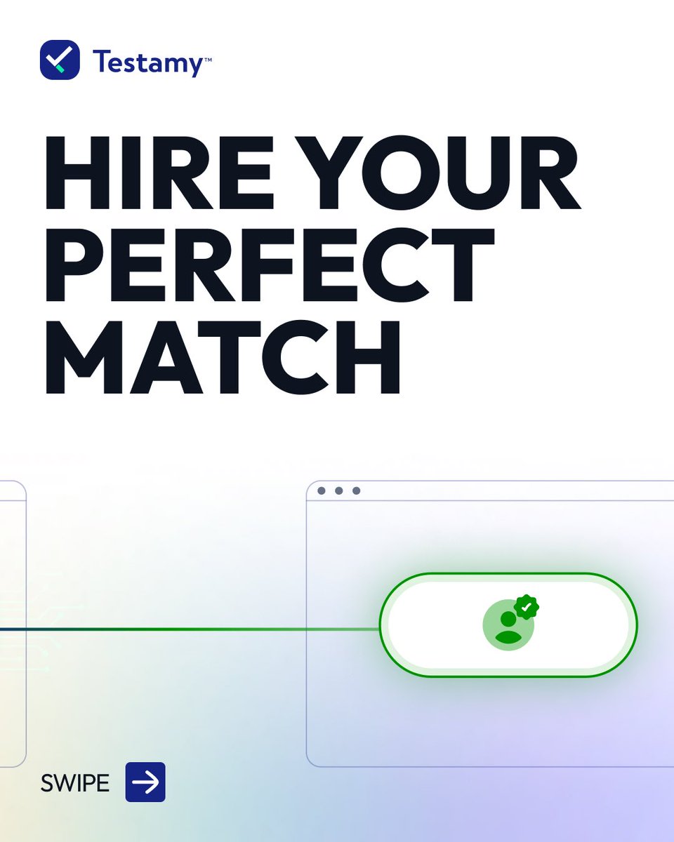 testamyai's tweet photo. Hiring shouldn't be complicated. Here's how Testamy makes the process clear and easy.
TestamyAI; seamless hiring, anytime,anywhere.

#Testamy #aihiring #FutureOfWork #HRTech #AutomatedHiring #RecruitmentInnovation #techjobs #finacejobs #healthcarejobs #creatives #testamyAI https://t.co/GzKNnB6LWQ