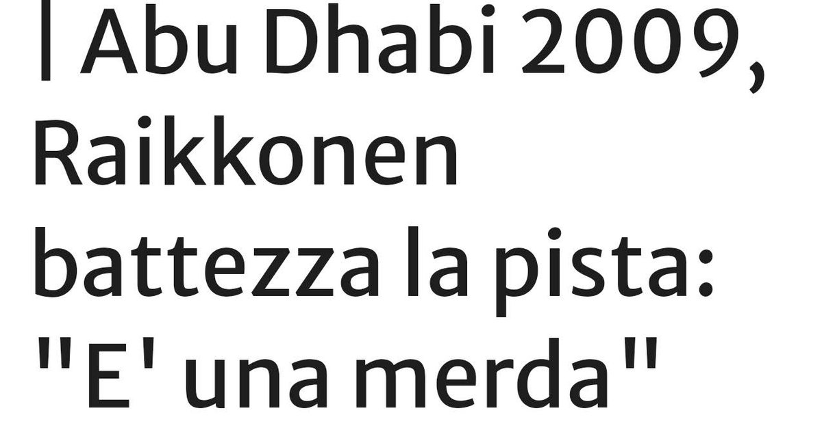 Come ogni anno, è giusto ribadire le parole del profeta Kimi Matias Raikkonen sul circuito di Yas Marina.

#AbuDhabiGP