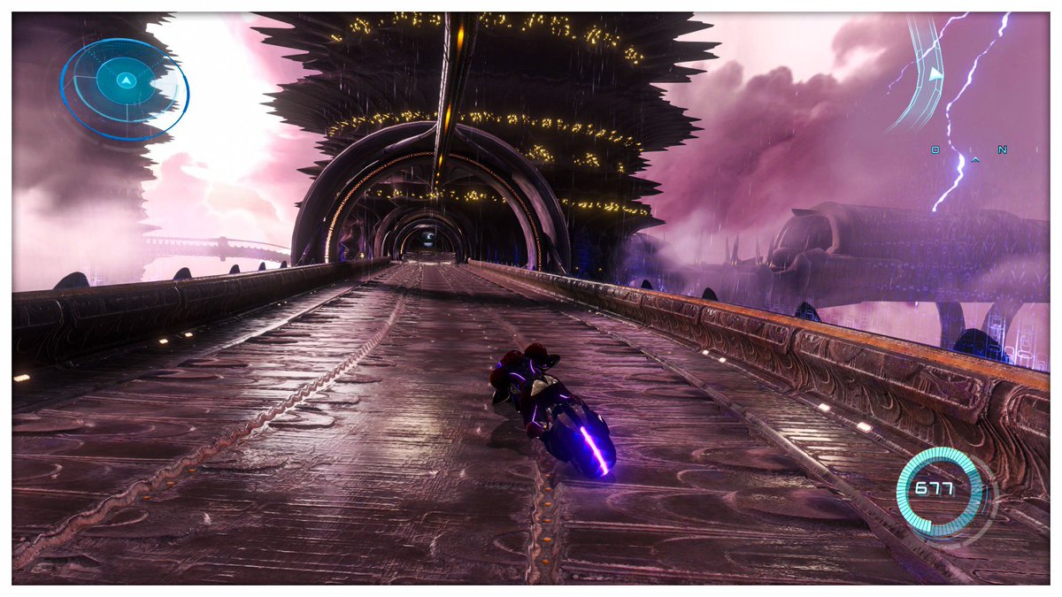 MisterKyleHyde's tweet photo. "🎶 Ouuuu 🎶 Viens je t'emmène 🎶 on va faire un tour 🎶 sur ma moto 🎶 FREEWAY ! 🎶 #referenceinside #metroid #metroidprime #metroidprime4 #nintendo #casamusbien (...) #screenshotoftheday https://t.co/qr7rMiBtSm