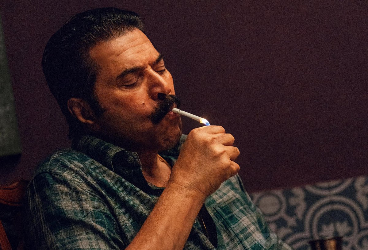 🔥What really clicks in #Kalamkaval is #Mammootty choosing the villain role.

His stylish, cunning shades make the film super engaging. The classy performer we missed is back 😎 

Even small mannerisms hit hard. A bold move in this crime thriller! #Mammuka