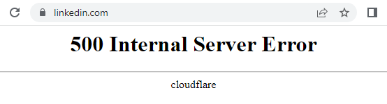 ha.. another Cloudflare crash = LinkedIn 500ise.. 😏
x.com/search?q=Linke…