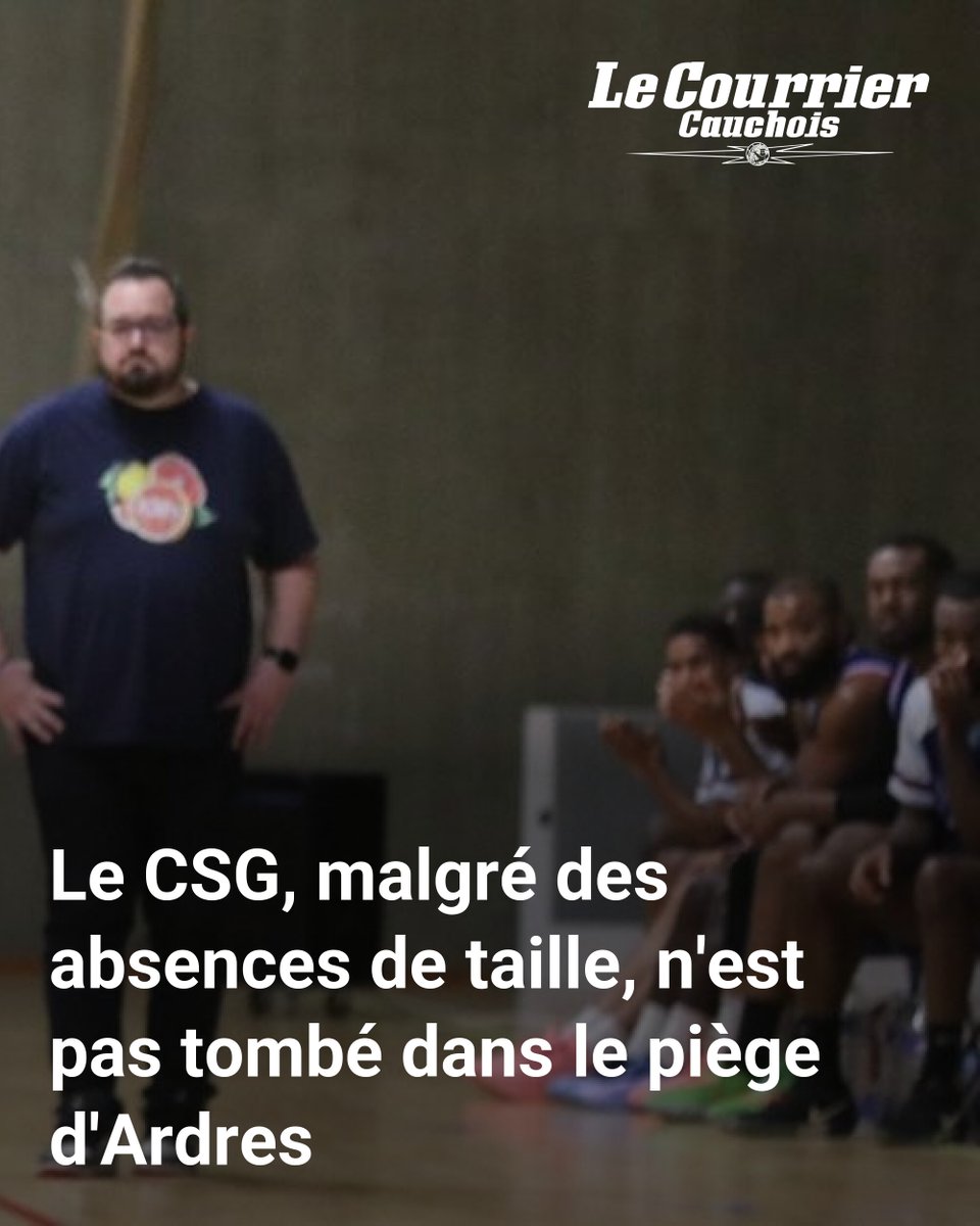 Le CSG s'impose face à Ardres malgré des absences significatives, confirmant son potentiel en basket-ball.
➡️ l.lecourriercauchois.fr/N8O