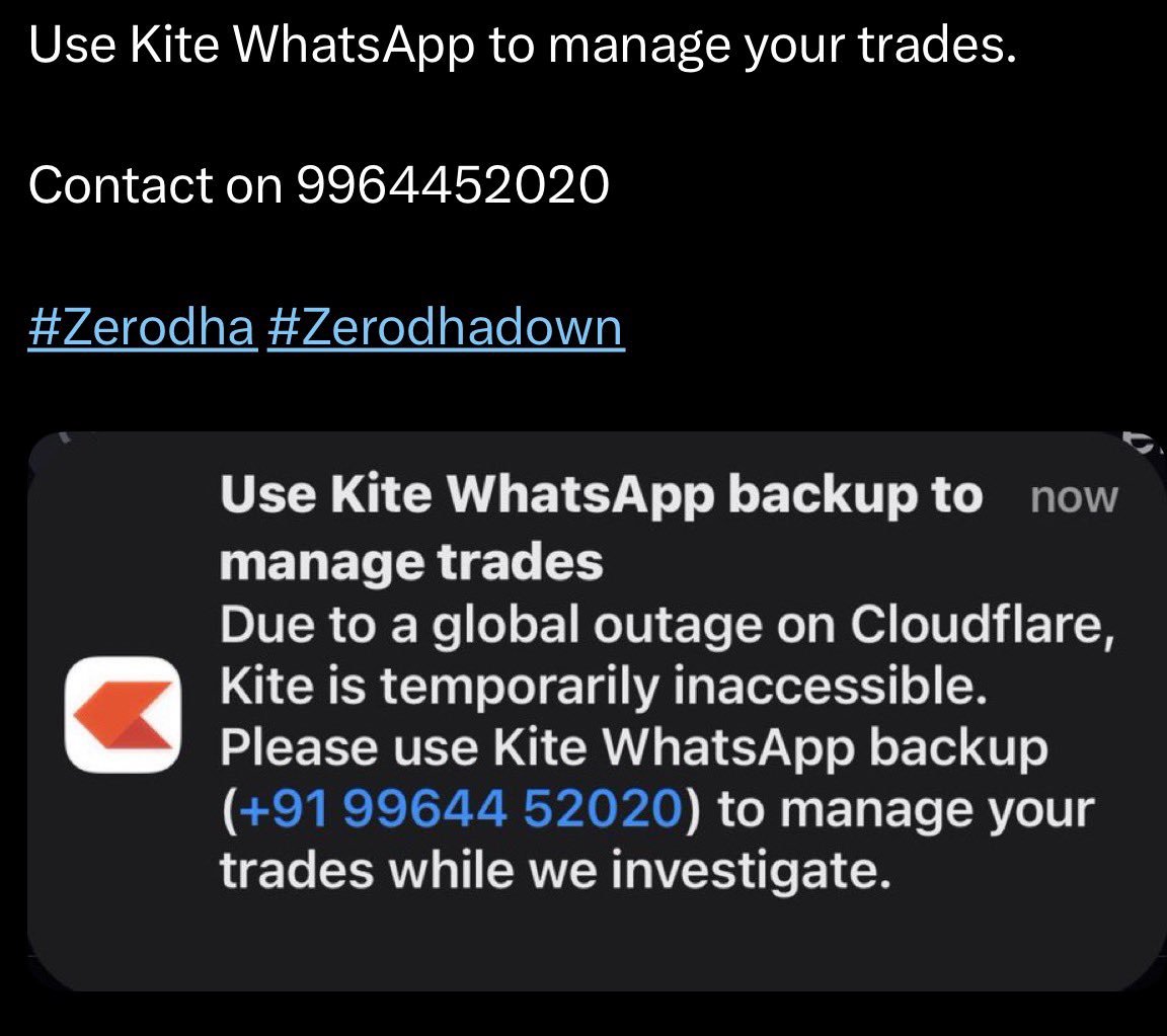 Even in outage u can Earn a lot by using @zerodha