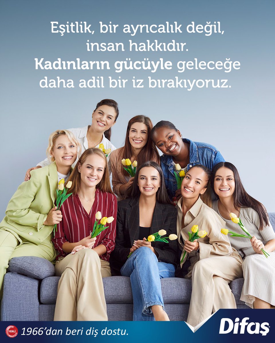 difascomtr's tweet photo. Gülümseyen kadınlarımızla daha adil bir dünya mümkün. Kadınlar, o muhteşem güçleriyle eşit bir dünyaya iz bırakıyor. 

Tüm dünya kadınlarının 5 Aralık Kadın Hakları Günü kutlu olsun. 

#Difaş #KadınHaklarıGünü https://t.co/NXB2efIzJz