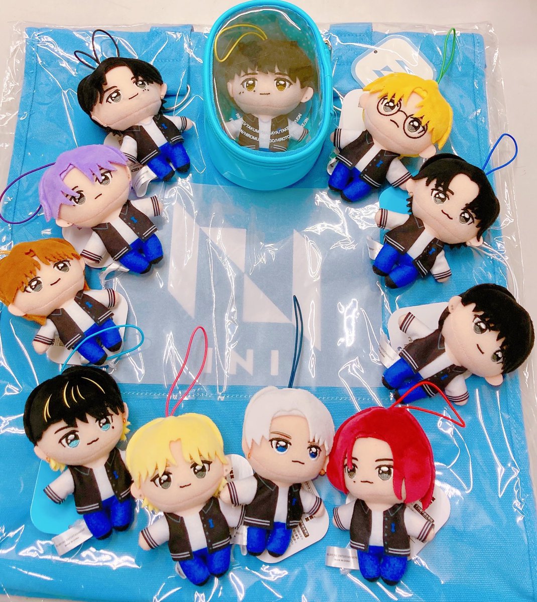 GIGO INI トート　ポーチ　ぬいぐるみ　6点セット 🐉限定景品情報￼🐹 😎明日12/6から INI ✖️ GiGO の 限定景品を当店