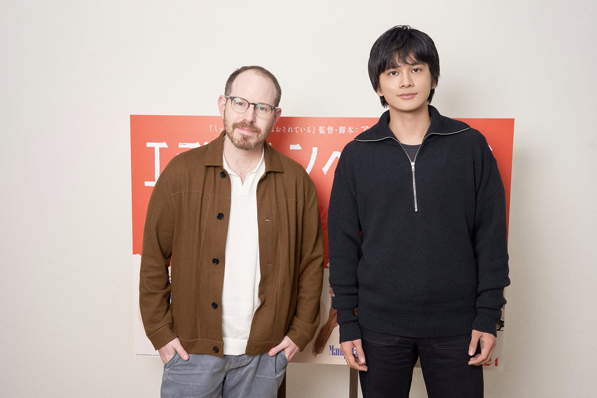 Filmarks's tweet photo. 『 #エディントンへようこそ 』プロモーションで来日していた
#アリ・アスター 監督と#北村匠海 さんが対談 🤝✨

新作の製作意図やホアキンとの作品作りにまつわるエピソード、
そして監督のルーツまでたっぷり映画トークをして頂きました🎬🫧

#FILMAGA に掲載中の対談記事はこちらから☑️
https://t.co/dI8JqPjODG