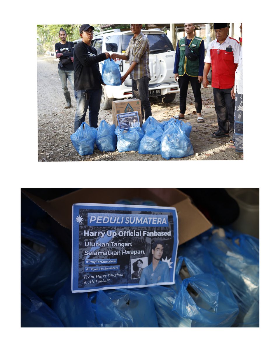 vaughanteams's tweet photo. terima kasih telah menjadi bagian dari langkah kecil yang berarti besar bagi mereka. Semoga aliran kebaikan ini tidak berhenti di sini, tapi terus menjalar, menghidupkan, dan menguatkan siapa pun yang membutuhkan cahaya.

terima kepada @harryvghn  yang sudah menginspirasi untuk selalu melakukan hal hal baik dalam hidup ini. 
terima kasih kepada @havanity_ofc @sahabatharryvgh  @/tektikhv_archive, dan @/harryyy.vibes  yang telah bersedia berkolaborasi dalam program iniii

#PrayForSumatera
#AllEyesOnSumatera