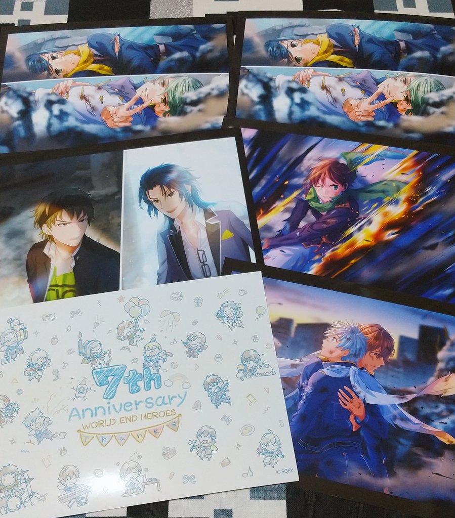 開運クレヨン画 6連！7周年クレヨン画やった～！かわいい🎊