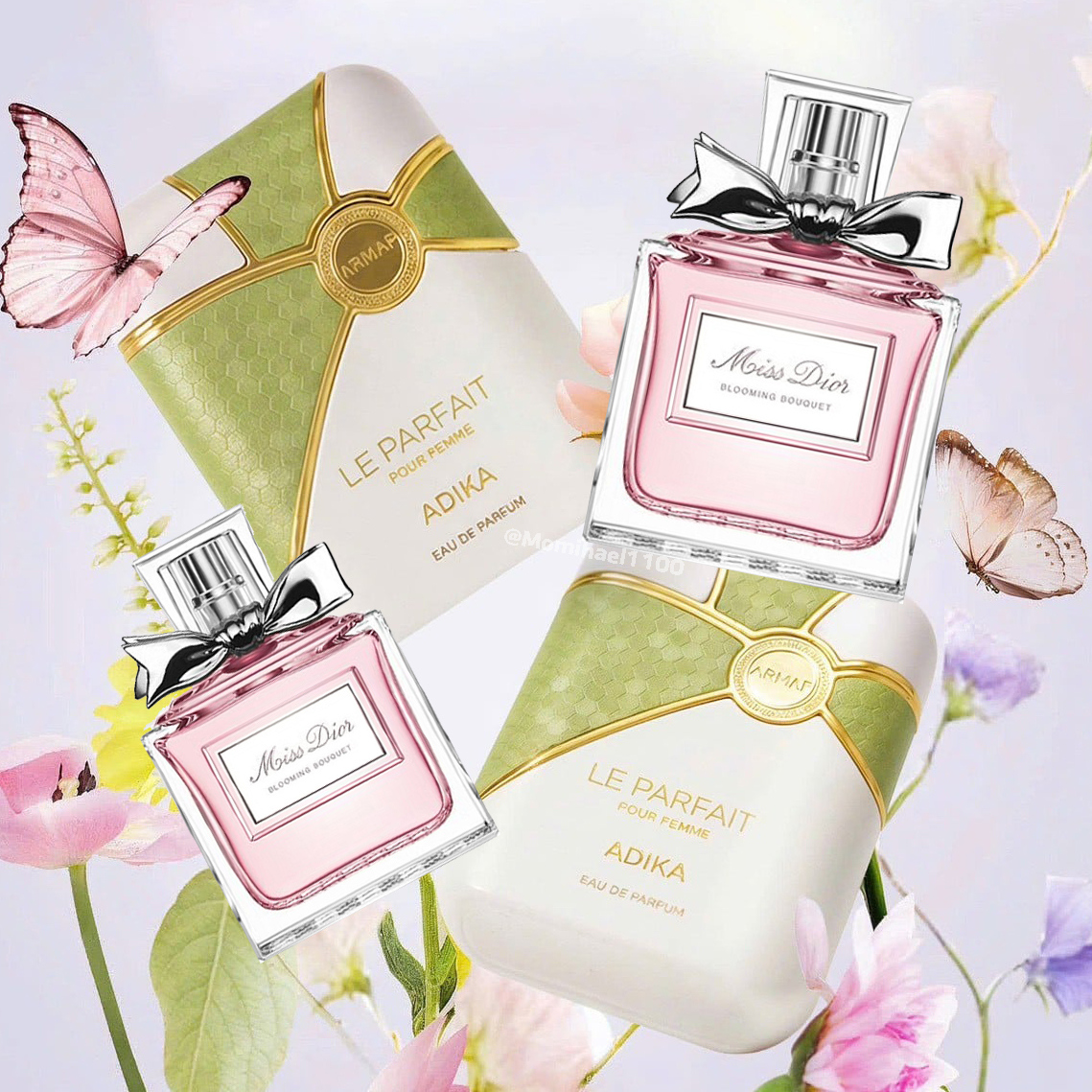 💚พูดด้วยความสัจจริงไม่แต่งเลยนะ ขอป้ายยา อันนี้โคดเหมือน เหมือนเป้ะ น้ำหอมอะไรราคาไม่ถึงพันแต่กลิ่นเหมือน Miss Dior Blooming เหมือนรุ่นโบว์เหล็กซะด้วยรุ่นแรร์ ยอมใจกับ Armaf ต่อไปจะซื้ออันนี้ใช้แทน คุ้มค่าทุกบาทที่เสียไป คุ้มเกิน

Armaf  Le Parfait Adika