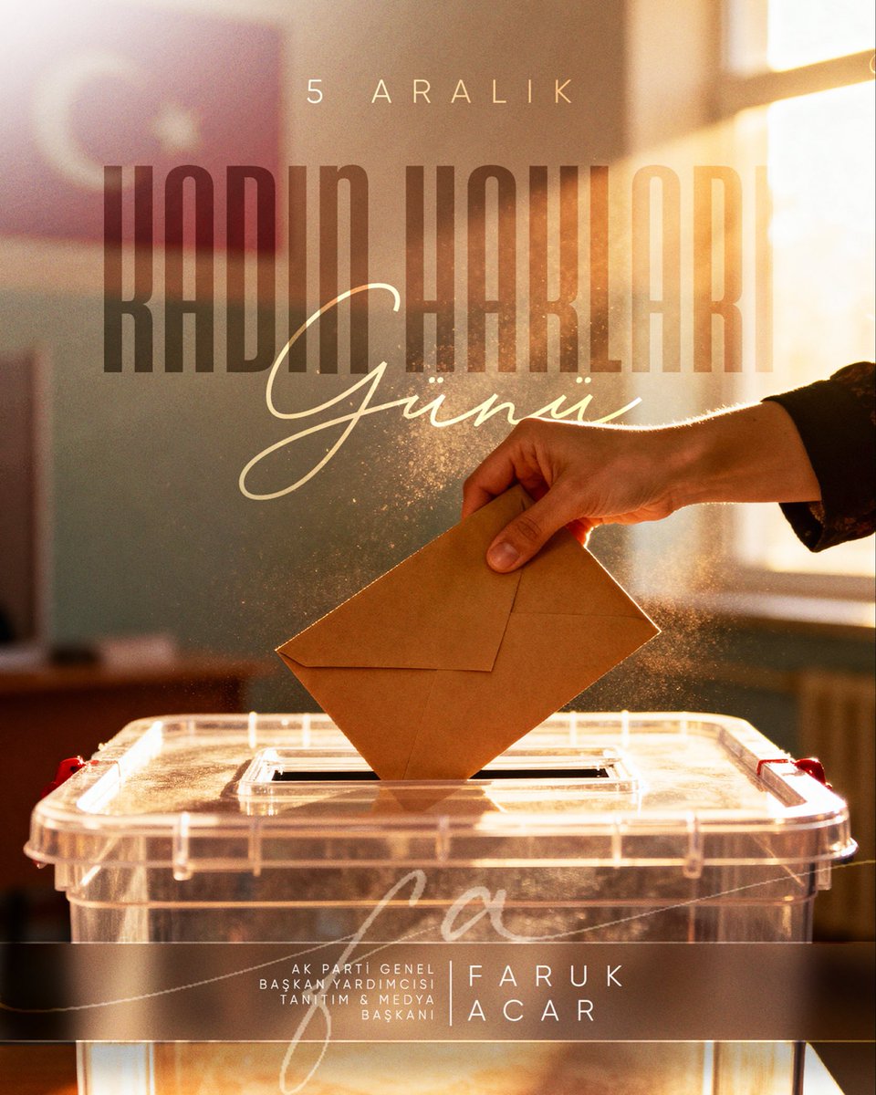 Kadın; ailenin sıcaklığını, toplumun dengesini ve ülkemizin ilerleyişini taşıyan en güçlü güçlerden biridir. Hayatın her alanında gösterdiği emek ve kararlılık, Türkiye’nin yolunu aydınlatan en kıymetli katkılardandır.

Kadınların haklarını gözeten, fırsatlarını artıran her