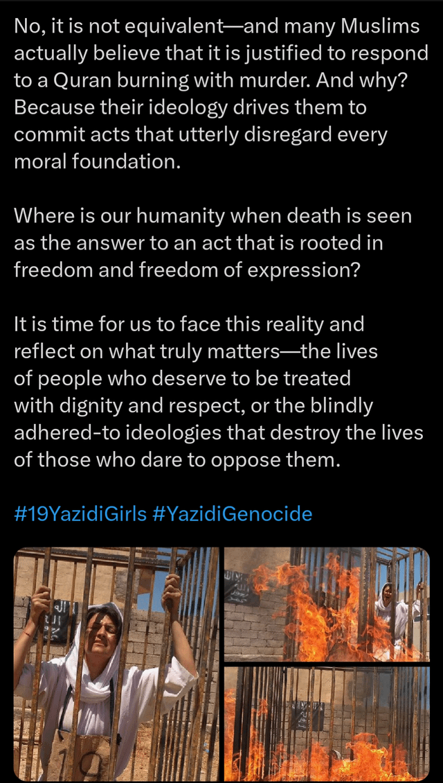Bullishape2's tweet photo. @ShahdMoham15031 @notmissing_ @piersmorgan @realDonaldTrump These are the real savages you Muslima pig. Fuck you and fuck your disgusting filthy Satan worshipping prophet. https://t.co/p0uLHBM2zW