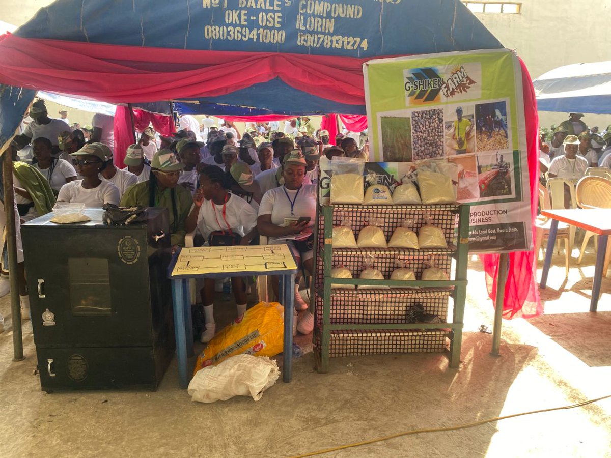 MikeAgrow's tweet photo. Honoured to be part of the Agro-Allied Group presenting our practical agro-produce at the NYSC SAED Exhibition in Kwara Camp
This is more than a presentation — it’s a step toward youth empowerment, agribusiness skills, and sustainable development.
#NYSC #SAED #AgroAllied #Kwara https://t.co/p56ZVyU1jo