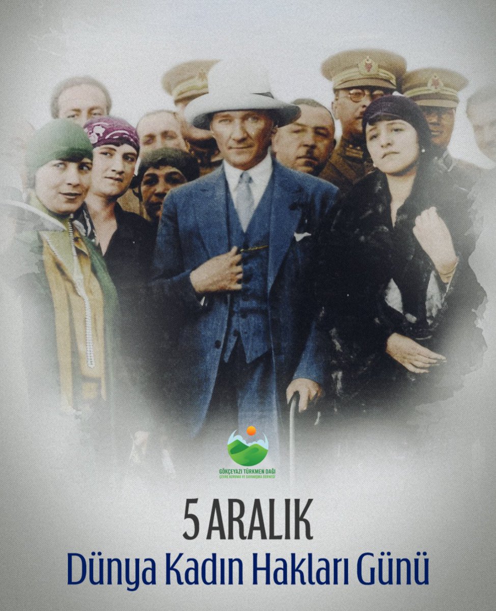 91 yıl önce bugün, Ulu Önderimiz Mustafa Kemal Atatürk’ün öncülüğünde kadınlar, demokratik temsil hakkını elde ederek Türkiye’nin çağdaşlaşma yolculuğunda önemli bir adım attı.

5 Aralık Dünya Kadın Hakları Günü kutlu olsun.