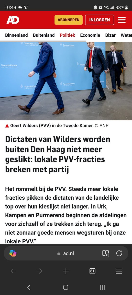 Geert houdt de kikkers niet meer in de kruiwagen. 👏