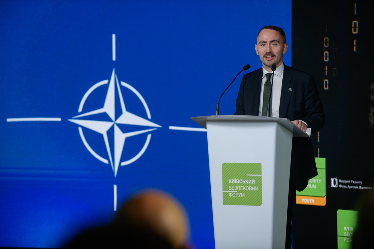 ksfopenukraine's tweet photo. ‘NATO stands firmly with Ukraine,’ emphasized Joseph Dobbs, Head of the NATO Representation, ‘The security partnership between Ukraine and the Alliance is strong, stable, and developing every day.’
@Joseph_Dobbs
#GENW #YKSF #YKSF2025 #KSF #KSF2025 #OpenUkraine #NATO https://t.co/fGQEbYcxdG