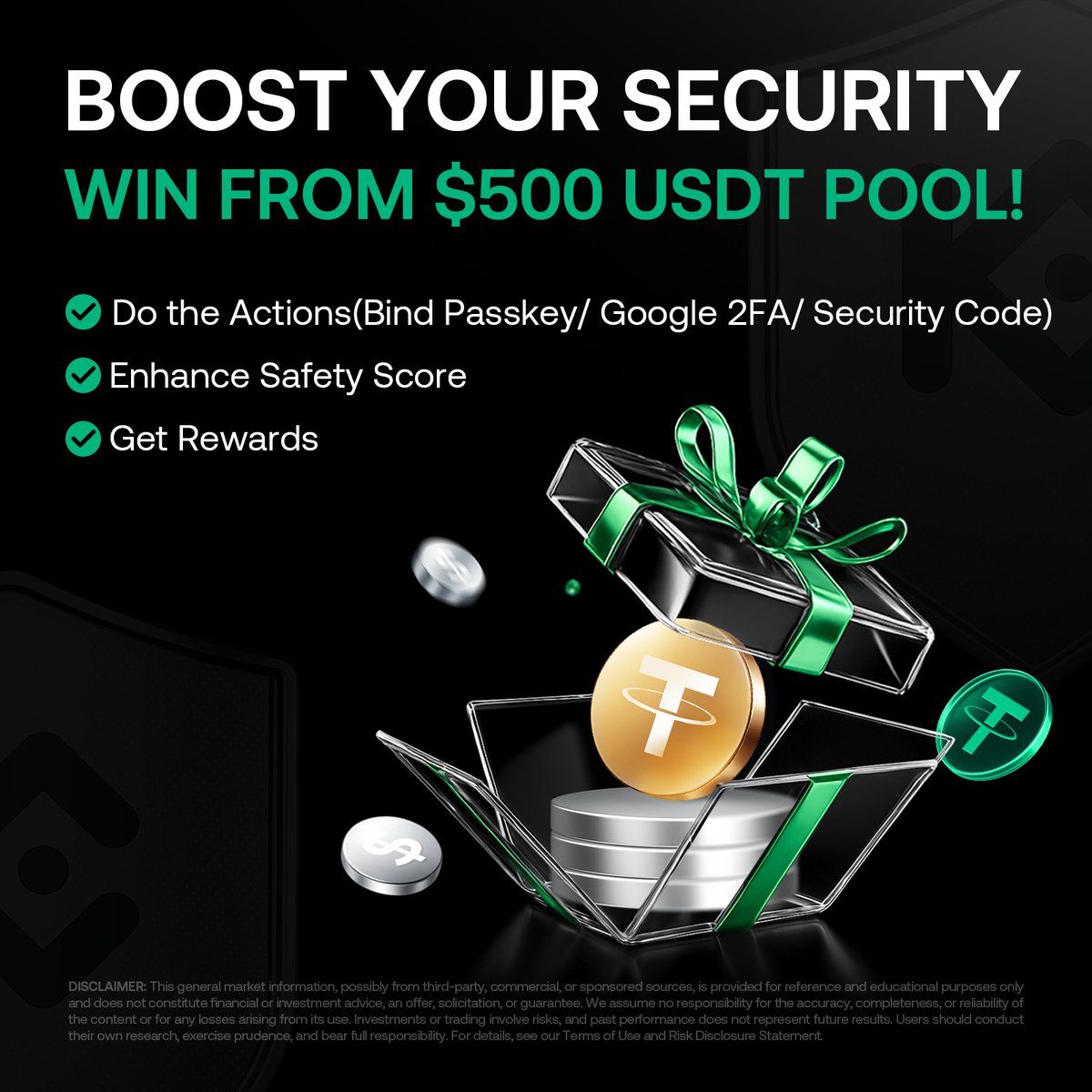 🔒 Secure More. Earn More. Win $500 USDT!

Boost your Safety Score by completing:
 • Bind Passkey
 • Google 2FA
 • Security Code

Join the Giveaway:
 👉 Follow <a href="/kucoincom/">KuCoin</a>
 👉 Like, RT &amp; drop your score in comments
 👉 Submit here: gleam.io/lbdgd/secure-m…

🎁 50 users win $500