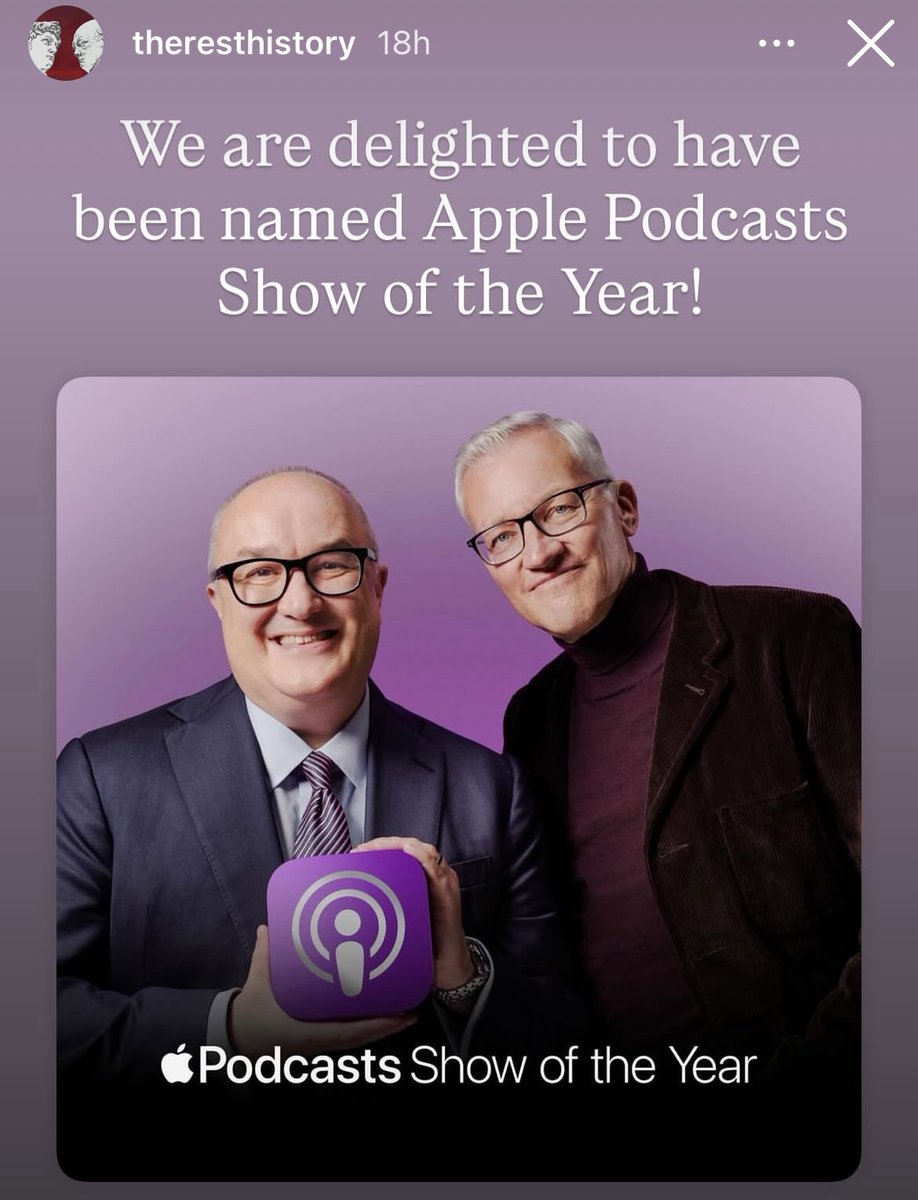 I love how happy, successful &amp; just plain rich they look! 😁 Success of <a href="/TheRestHistory/">The Rest Is History</a> is so well deserved &amp; against the grain of what commissioning editors seem to think we should be consuming on history it inspires nothing but joy for <a href="/dcsandbrook/">Dominic Sandbrook</a> &amp; <a href="/holland_tom/">Tom Holland</a>