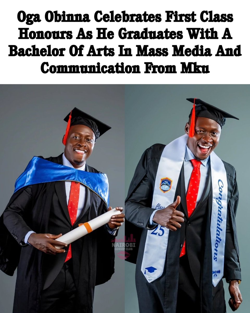 ariyasteve58231's tweet photo. Massive congrats to @ogaobinnatv
First class in Mass Media &amp; Communication, your future is loud, clear, and well-deserved.
#mku28thgraduation #TrueJournalism #journalism #MKU #WeareUoN https://t.co/SfHYDT2MQl