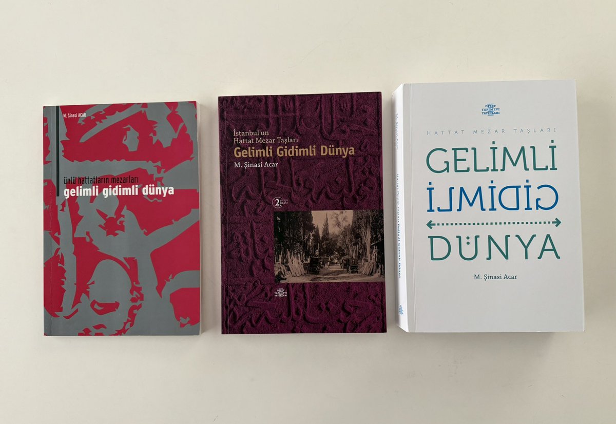 Velut araştırmacı Şinasi Acar’ın, ilk baskısı 2004’te yapılan ve 90 hattat mezar taşını ele alan “Gelimli Gidimli Dünya” adlı çalışması, 2023’teki 2. baskısı ile 215 hattata ulaşmıştı. Yeni çıkan 3. baskısında ise hacim daha da büyüyerek 451 hattat mezar taşına ulaşılmış. +