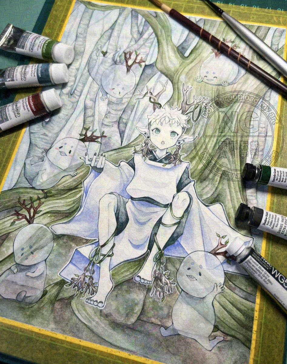 むっち🦊🐭アナログ絵描き 一色商店様常設展示中 (@muttikutiku