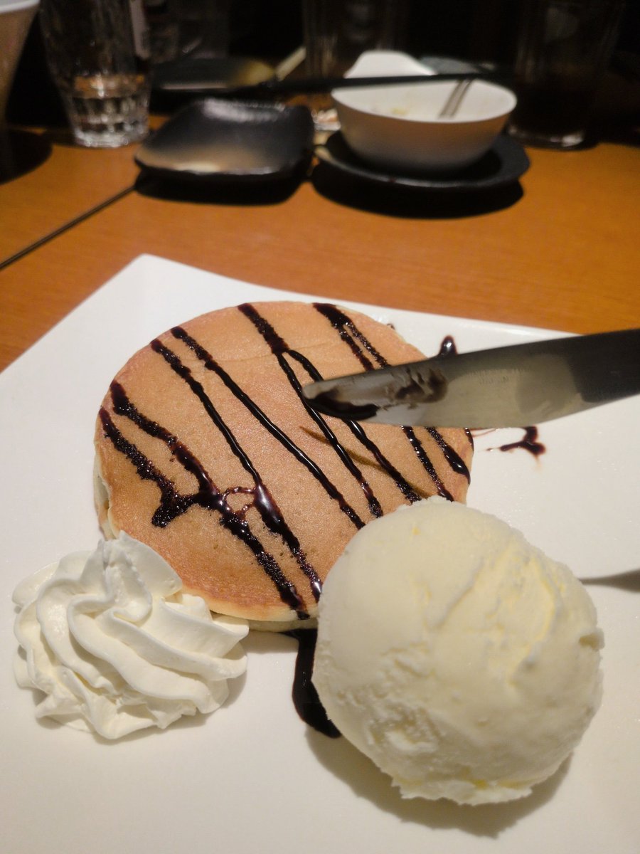 会社の飲み会でもちゃんパンケーキ乙女！