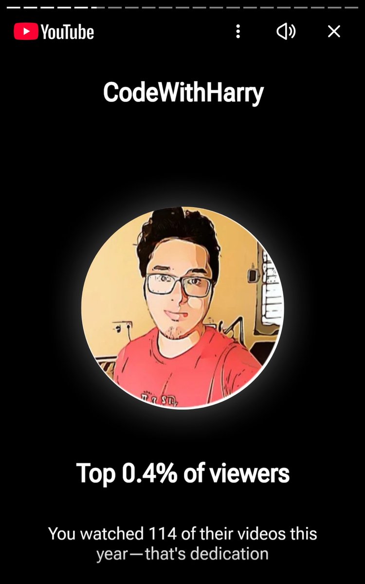 krrishvardhan's tweet image. @codewithharry 😭💙💙 My Man!
Watched more than 100 videos of Harry Bhai this year
What a Legend 🫡🔥