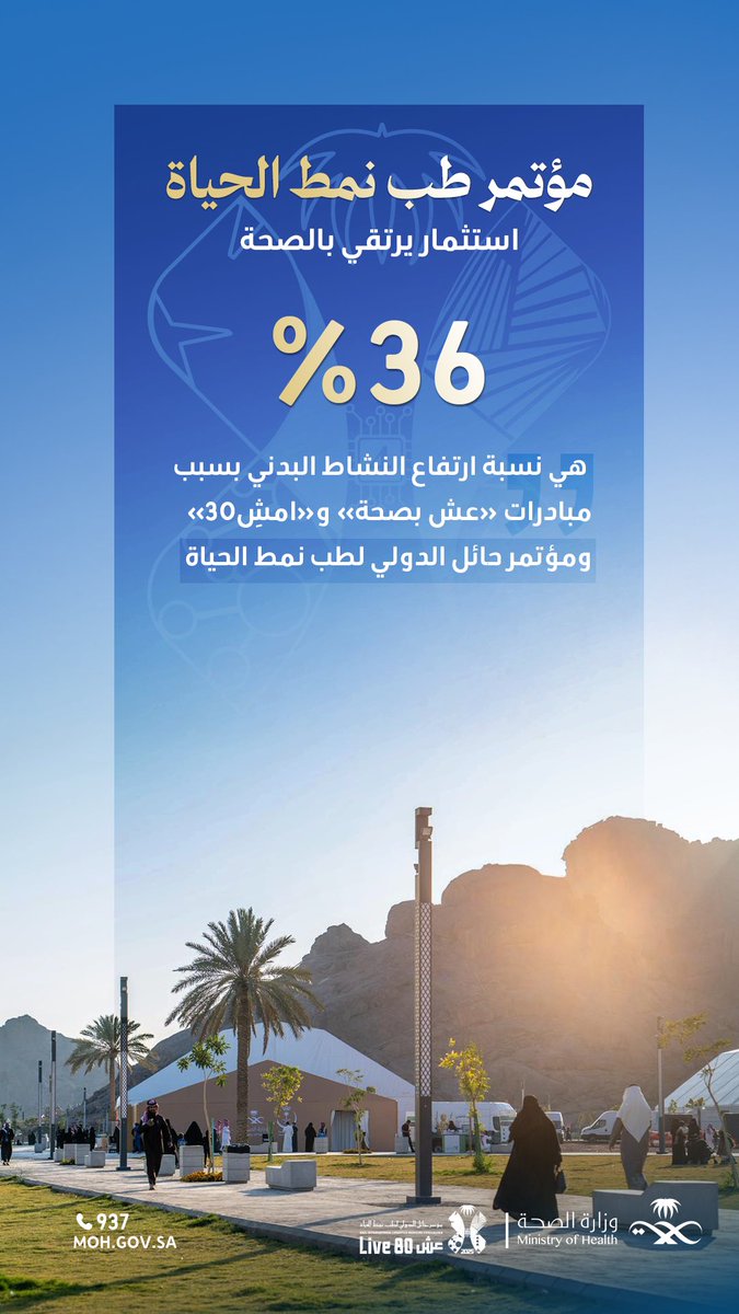 مؤتمر حائل الدولي لطب نمط الحياة tweet media