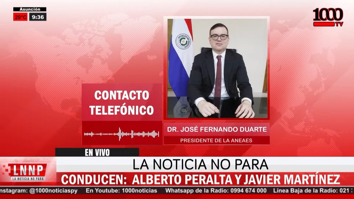 SITUACIÓN DE LA EDUCACIÓN SUPERIOR EN PARAGUAY |🎓📚

🗣️"La ANEAES evalúa los programas que habilita el <a href="/ConesParaguay/">CONES Paraguay</a>. Encontramos una institución que viene consolidando procesos"

- Dr. José Fernando Duarte Penayo, presidente de la Agencia Nacional de Evaluación y Acreditación