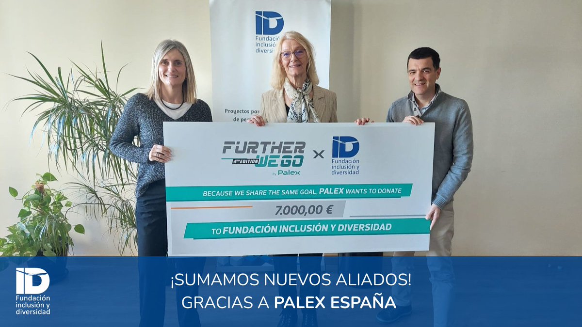 Gracias a Palex España por su donación, que impulsa nuestro innovador programa Eco Empleo, para personas con discapacidad en el ámbito rural.
Un apoyo que transforma vidas y ecosistemas🌳💙
#EcoEmpleo #Inclusión #Sostenibilidad #RSC #Inclusión #Empleo #discapacidad #diversidad