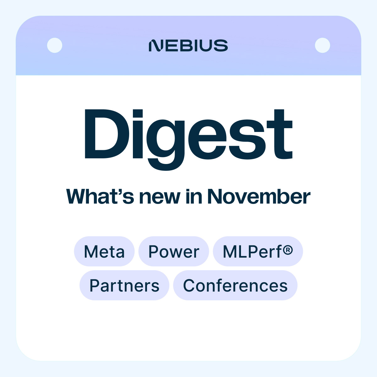 November at Nebius brought yet another multi-billion hyperscaler deal and further expansion of our data center footprint, new leading benchmark results and deeper platform ecosystem integrations.

Read the digest: nebius.com/blog/posts/dig…
