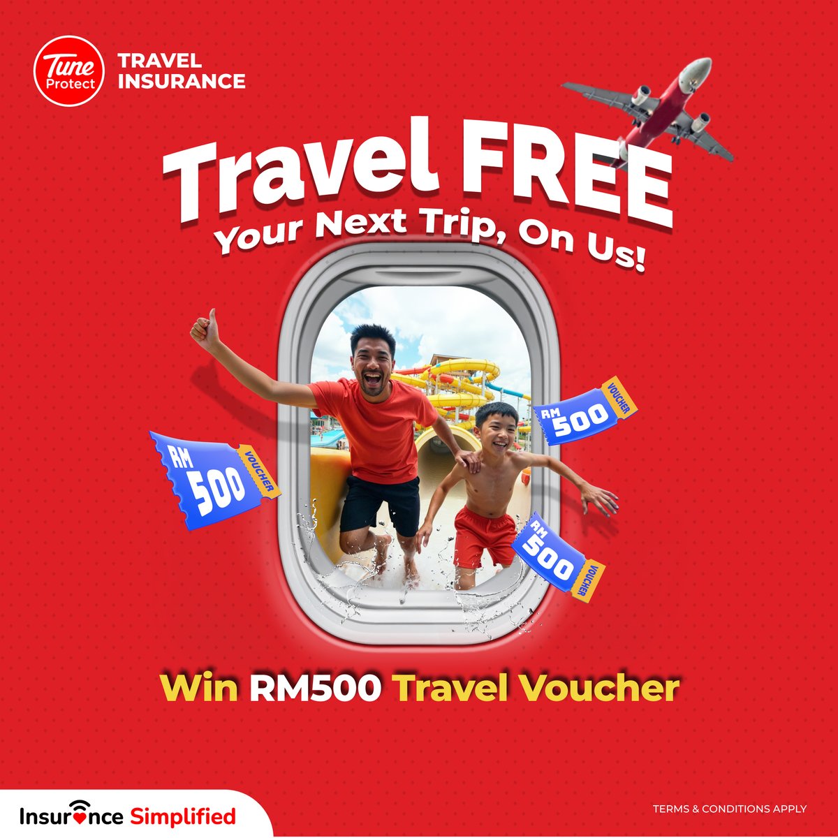 Stand to Travel FREE* with Travel Easy Insurance this year end. Protect your upcoming trips with Travel Easy Insurance &amp; stand to WIN RM500 in Travel Vouchers to spice up your next trip.🎉🎉

Visit the Tune Protect Blog to learn more✨

Campaign Ends 31 December. T&amp;C Apply.⚡